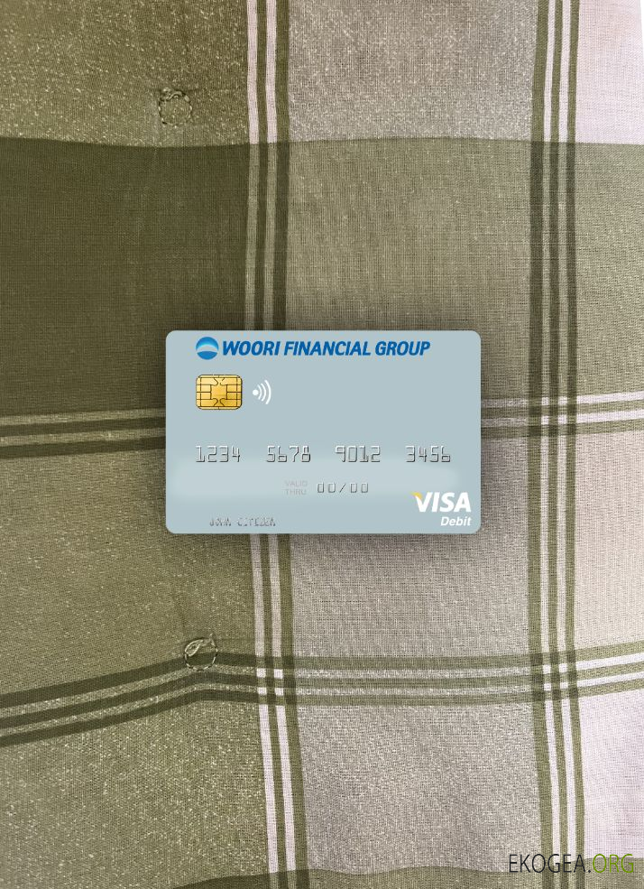 Corée du Sud Woori Financial Group carte de débit visa photolook ,
